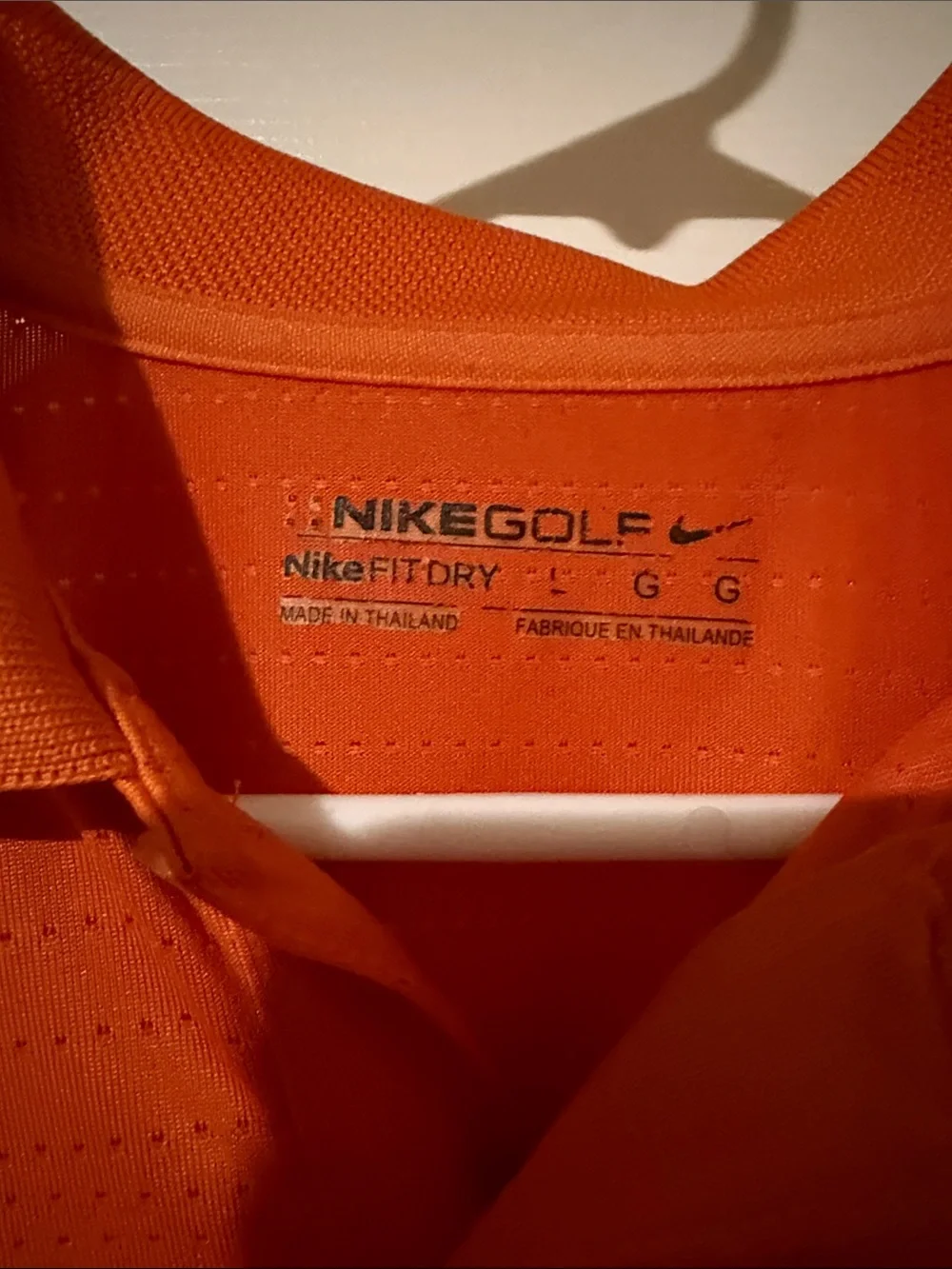 Nike Orange Short-Sleeve Performance Polo